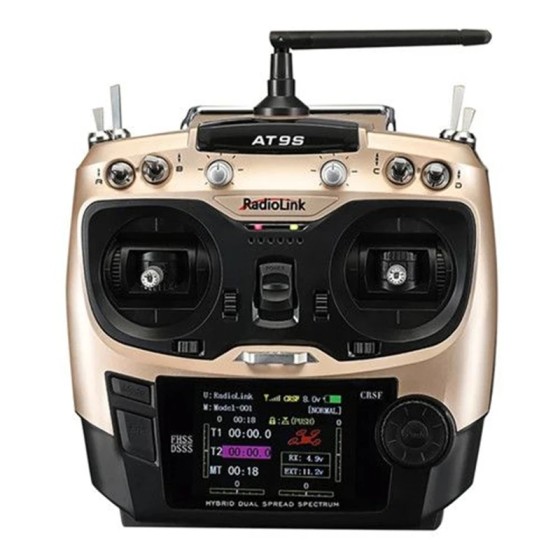 Radiolink AT9S Pro 2.4G 12CH DSSS FHSS Transmitter With R9DS Receiver Compatible TBS Crossfire Module for RC Drone